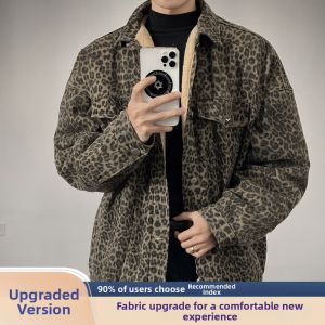 JIARONG | Vintage Leopard Plaid Wool-lined Winter Jacket
