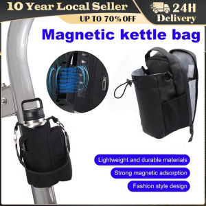 Magnetic Gym Bag Holder Large Capacity Built-in Magnet Bottle Sleeve Pouch with Phone Pocket for Outdoor Sports and Activities