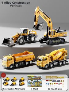 Alloy Large Construction Vehicle Set Toys