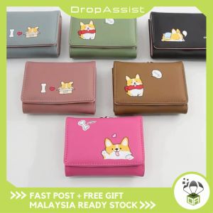 DROPASSIST 1567 3 Folds Short Wallet Bag Dompet Wanita Perempuan Pouch Purse Dompet Pendek Coin Wanita