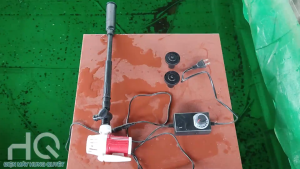 Máy bơm đài phun nước mini 12v 20w bể ao cá cảnh ba chế độ vòi phun hồ cá non bộ sân vườn phong thủy chum cảnh lu chậu