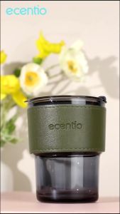 ECENTIO Blue Tumbler Kopi 400ml Coffee cup Gelas | Mug Milk | Cup Mug
