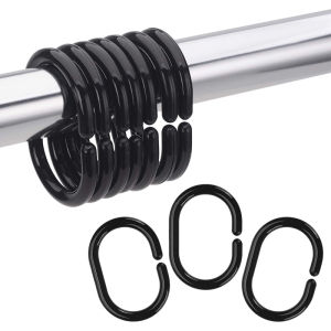 Khăn Treo Cửa Cửa Sổ Bằng Nhựa Màu Trắng Có Móc Khóa Hoạt Động 12 Chiếc/set Đồ Dùng Vệ Sinh Cá Nhân Và Gia Đình