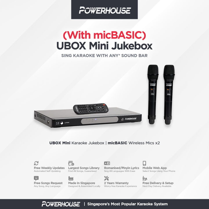 [SG] Powerhouse Home Karaoke System Jukebox (With Songs) KTV System