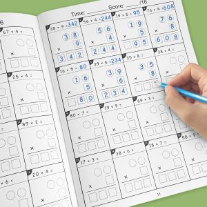 Writing Exercise Book Childrens Multiplication and Division Math Improvement Exercises A4 Notebook Daily Practice