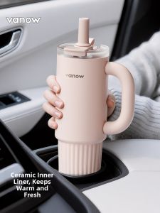 Vanow | Large Volume Ceramic Lining Insulated Cup For Women