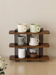 ชั้นวางถ้วยกระดาษ Acrylic 9 ช่อง ชั้นวางถ้วยกาแฟ ชั้นวางถ้วยน้ำ ชั้นวางของในครัว เรียบหรูและสร้างสรรค์