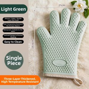 Hourleey | Insulated Thickened Kitchen Gloves For High Heat And Baking