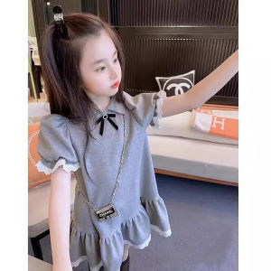LIREGONGZHU | New Advanced Styling Girl Summer Outfit Dress T-shirt