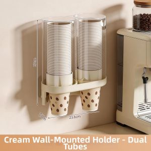 NAIFUNA | Cup Organizer for Paper Cups Wall Mounted