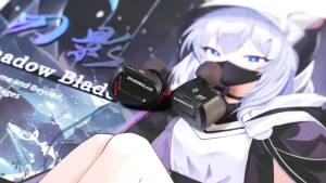CVJ | CVJ Shadow Blade In Ear Earphones Detachable Boom Mic Modular Cable Immersive Gaming Music Headset with Vibration Feedback