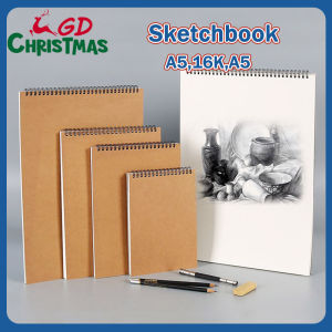 GD Christmas Professional Sketchbook Thick paper Spiral Notebook Art school Supplies Pencil Drawing Notepad