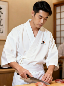 FAYILANG | Custom 3/4 Sleeve Japanese Sushi Restaurant Uniform