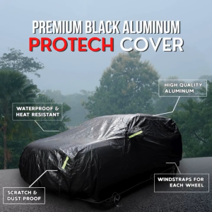 BYD Shark Protech Lab - Premium 3-Layered All Weather SILVER Aluminum Car Cover