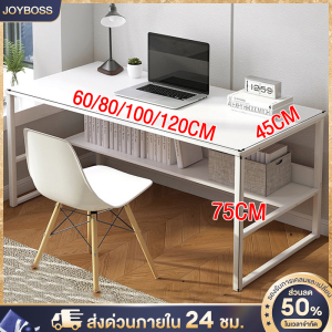JOYBOSS มี3สี โต๊ะมินิมอล80/100/120cmโต๊ะทํางาน ราคาถูก สไตล์โมเดิร์นโต๊ะคอมพิวเตอร์ กันน้ำ ง่ายต่อการติดตั้ง รับน้ำหนักได้ 400KG