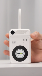 MeeGoo Magnetic Power Bank Portable Mini Power Banks fast charging Wireless Powerbank hp charger Built in Type-C charging Cable for iPhone android