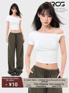 ARCG | Off-shoulder Short Sleeve Design T-shirt