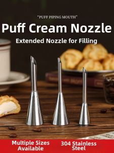 LIEHUFU | Specialized Cream Puff Nozzle Eclair Piping Tip Pastry Tool