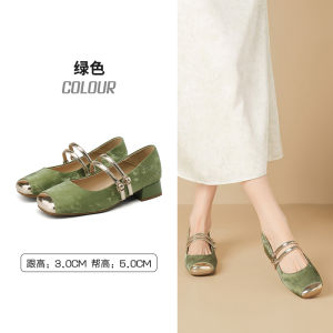 Daphne Mary Jane Womens Shoes 2025 New Vintage Style Spring Autumn Low Cut Thick Heel Fashionable Single Shoes for Women