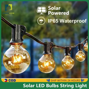 String light LED Bulbs Waterproof Solar Powered Outdoor Decor Patio Fairy Light Xmas Lights indoor arrangement atmosphere decorative light G40 10/20