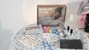 ชุดดินเหนียวสำหรับงานปั้นและแกะสลักเซรามิกแห้งเองแบบสูญญากาศเหมาะสำหรับผู้ใหญ่และเด็กป DIY