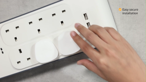 Penutup Pelindung Soket Elektrik 3 Pin Socket Safety Cover Electrical Shock Proof Protectors Secure Plug Protectors Sturdy Penutup Soket Elektrik 插座保护盖