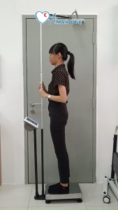 Electronic Weighing Scale with Height Measurement | 180KG Digital Medical Body Scale with Rechargeable Battery