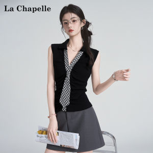 La Chapelle | Áo Dây V-Neck Hè Không Gấp Nếp Định Hình Cơ Thể
