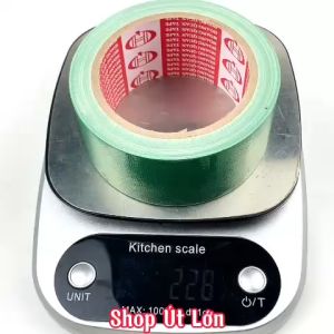 1 Cuộn băng keo vải màu xanh lá rộng 4.7cm dài 13 mét lõi giấy 3mm