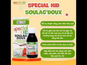Special Kid Soulag Doux giúp bé nhuận tràng giảm táo bón đầy bụng khó tiêu | Nhập khẩu chính hãng Pháp