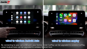 CarlinKit 5.0 Wired to Wireless Android Auto Box Wireless CarPlay Adapter Smart Car Ai Box WiFi Bluetooth Auto Connect Plug&Play