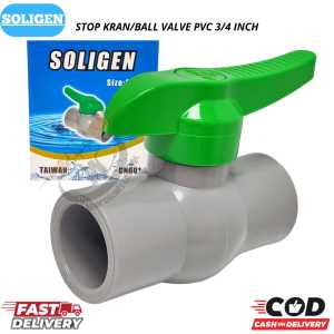 ball valve pvc soligen 3/4 stop kran soligen  3/4 / Ball Valve Stop Kran PVC 3/4 Inci Stop Keran Air