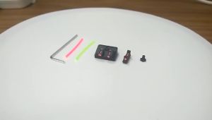 Front Rear Sight Fit Glock: 3 Color Optical Fiber Aiming