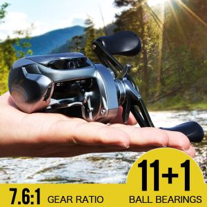 รอกตกปลา Sougayilang เหยื่อล่อ 8KG รอกตกปลาระบบเบรกคู่ 11+1 BB อัตราทดเกียร์ 7.6: 1 คุณสมบัติของส่วนล่าสุด