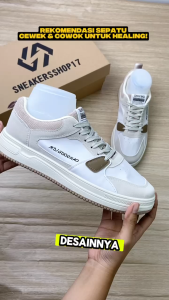 SNEAKERSSHOP17 Sepatu Pria Sneakers Rich Bonus Box dan Kaos Kaki | Sepatu Pria Kasual Premium | Sneakers Import Model Keren