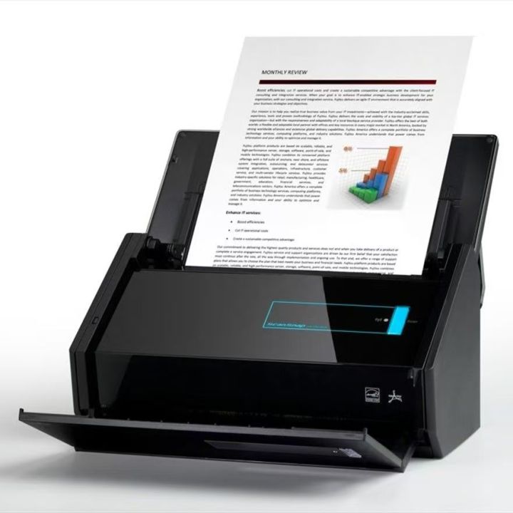 Fujitsu | Wireless Continuous Dual-sided Color Professional HD Scanner ...