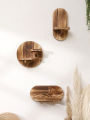 Oval Wooden Shelves Floating Wall Shelf Wall Decor Wall Mount Room Decor Aesthetic Bohemian Room Decor Rustic Country Home Decor. 