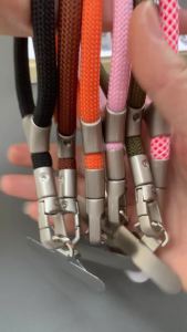 Universal Adjustable Mobile Phone Lanyard Short Wrist Strap 360° Rotatable Design Durable Polyester Phone Strap