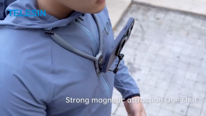TELESIN Magnetic Neck Mount for Phones Neck Cell Phone Holder POV/Vlog Selfie Mount Hand Free Chest Stand