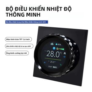 4P Tuya Smart Wifi Color Knob Thermostat Để Làm Mát Và Sưởi Ấm Điều Hòa Nhiệt Độ Điều Khiển Nhiệt Độ Hoạt Động Với Alexa Google Home