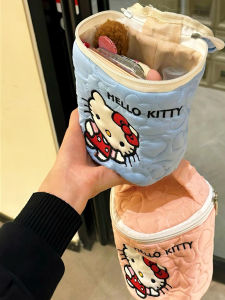 Adorable Kt Cat Large Capacity Makeup Bag Travel Handheld Dormitory Storage Bag Toiletry Bag High Aesthetic Value Female