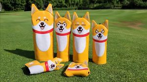 Bọc đầu gậy golf Banasan Golf Club cho bộ gỗ (driver gỗ) hình chó chống trầy xước gậy