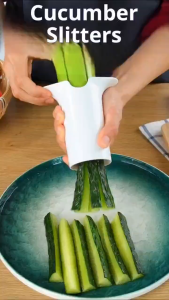 Kitchen Household Stainless Steel Vegetable Slicer Creative Fruit and Vegetable Cutting Machine Cucumber Shredding Accessories