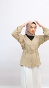 Glamour Hijab - Blouse Wanita | Blouse Korean Style Bahan Crinkle Premium