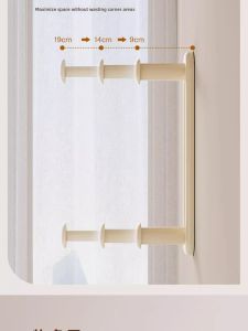 Wall-Mounted Expandable Clothes Hanger Organizer No-Punching Required Home Use Storage Rack for Hanging Clothes And Saving Space