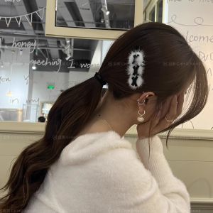 Large Butterfly Knot Hair Clips Sweet Heart Side Bangs Hair Accessories for Girls New Autumn Winter Hair Decorations