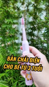 (BH 1 năm) Bàn chải điện Samono kids trẻ em từ 3 tuổi 3 chế độ làm sạch lông bàn chải mềm mại