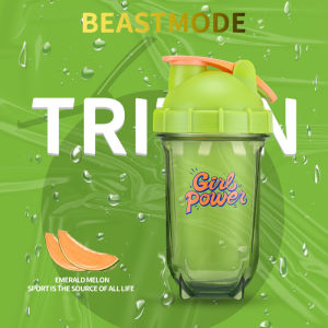 Fitness Shaker Cup Summer Popular High Aesthetic Value Scale Milkshake Protein Shake Plastic Water Bottle with Lid Beastmode