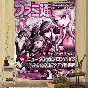 Cổ Điển Danganronpa Anime Tường Thảm Polyester DIY Trang Trí Nhà Cho Phòng Khách Ký Túc Xá Trang Trí Nghệ Thuật Có Thể Giặt Bằng Máy