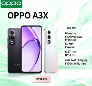 OPPO | 2026New Vivo phones OPPO A3X Smartphone 8GB RAM 256GB ROM Mediatek Helio P35 Octa-Core 6.5 HD+ Display Dual 13MP + 2MP Camera